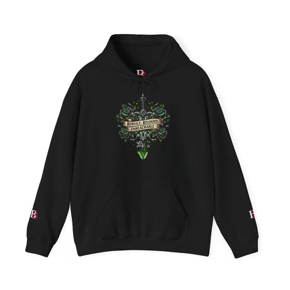 Rebuilt Reloaded Unreachable empowerment hoodie for women who rebuilt so completely they became untouchable — Badass Bitches®