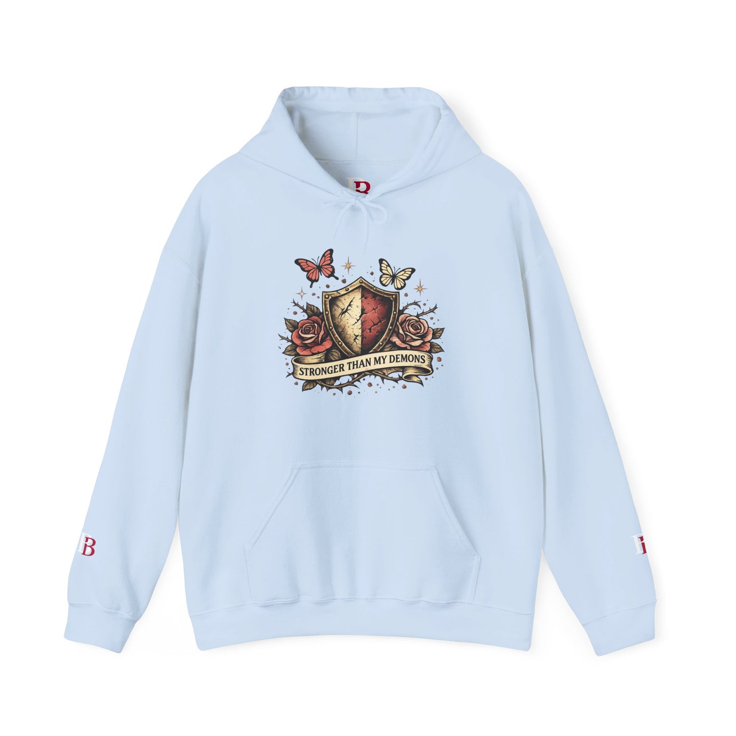 Stronger Than My Demons empowerment hoodie by Badass Bitches