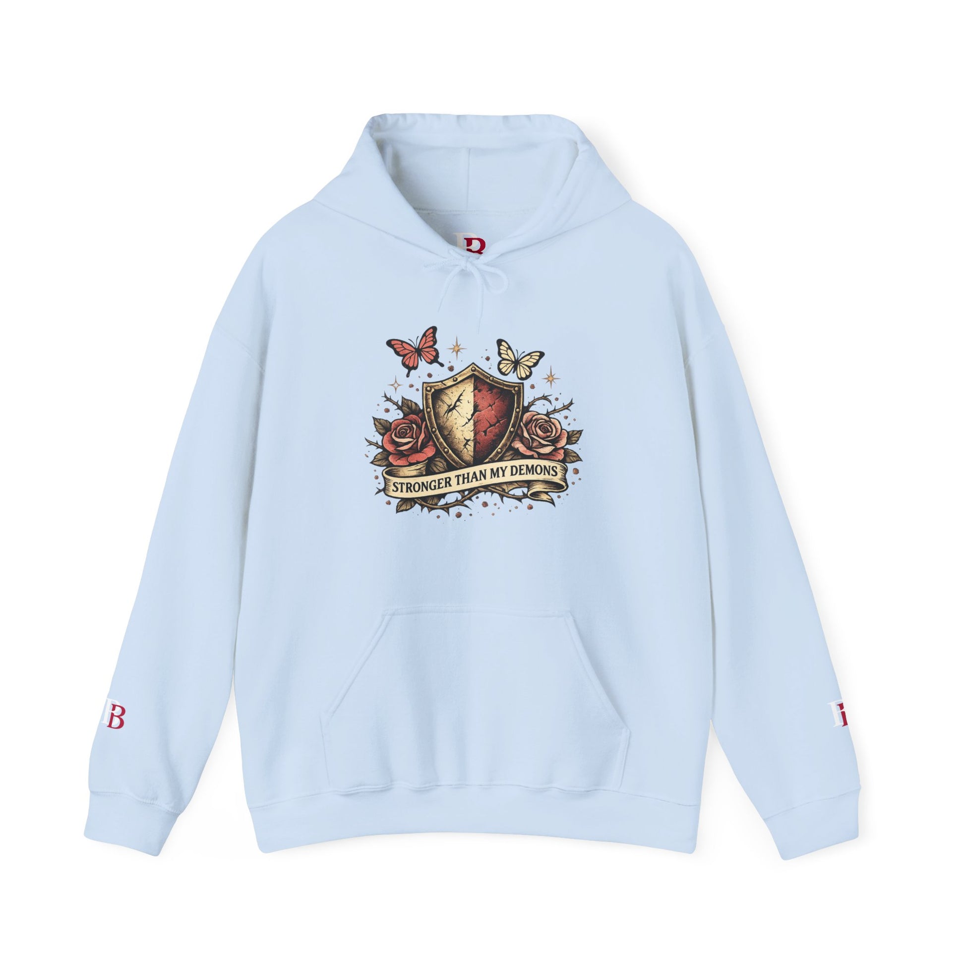 Stronger Than My Demons empowerment hoodie by Badass Bitches