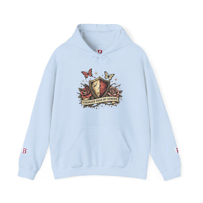 Stronger Than My Demons empowerment hoodie by Badass Bitches