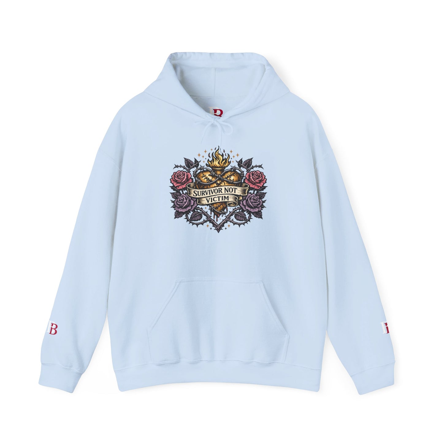 Survivor Not Victim empowerment hoodie by Badass Bitches