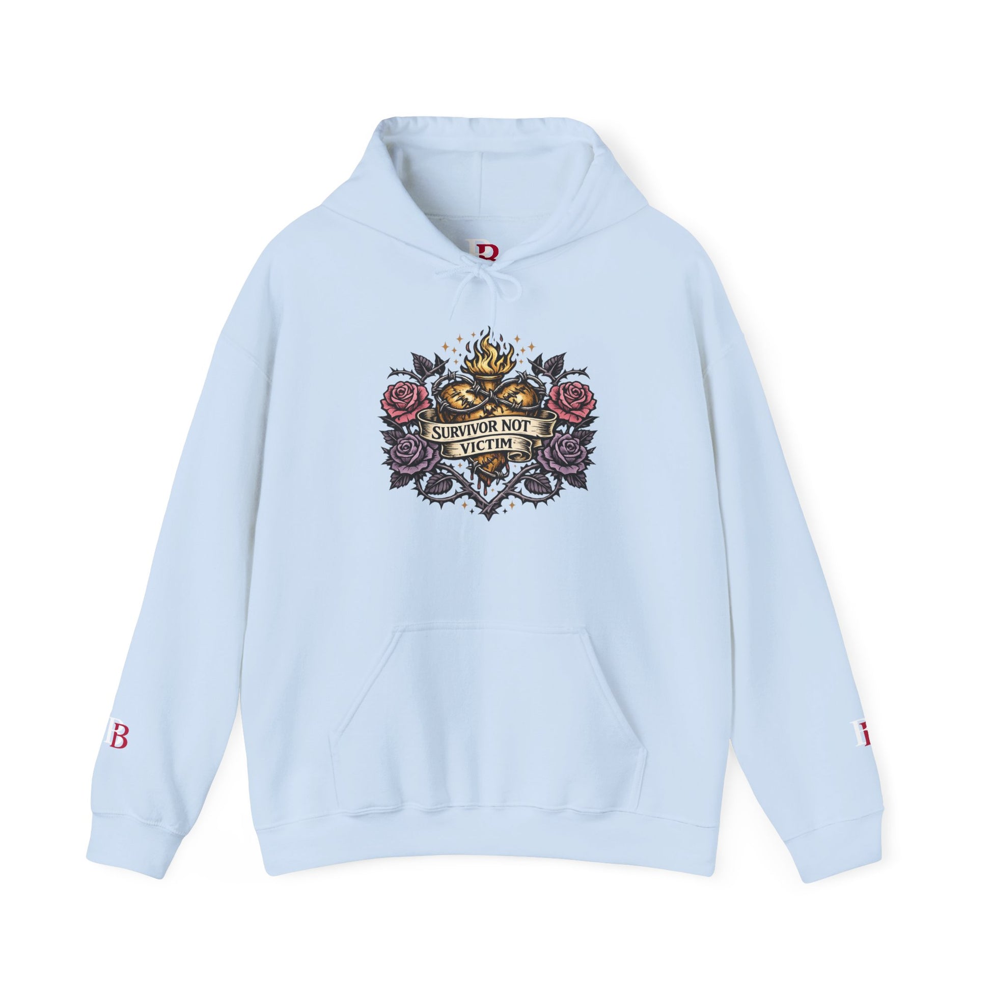 Survivor Not Victim empowerment hoodie by Badass Bitches