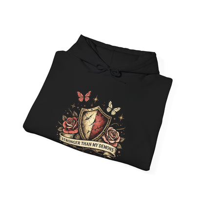 Stronger Than My Demons empowerment hoodie by Badass Bitches