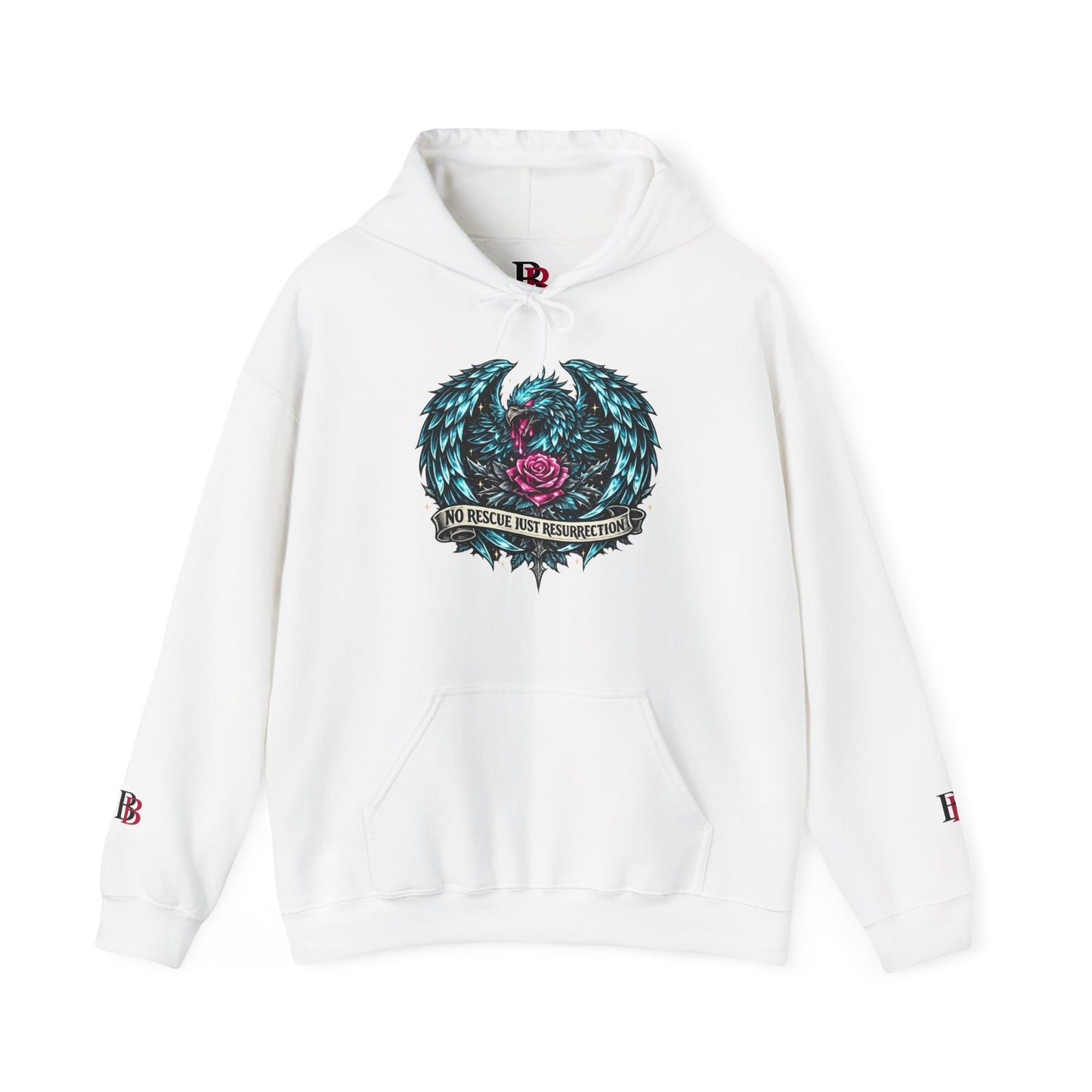 No Rescue Just Resurrection empowerment hoodie by Badass Bitches