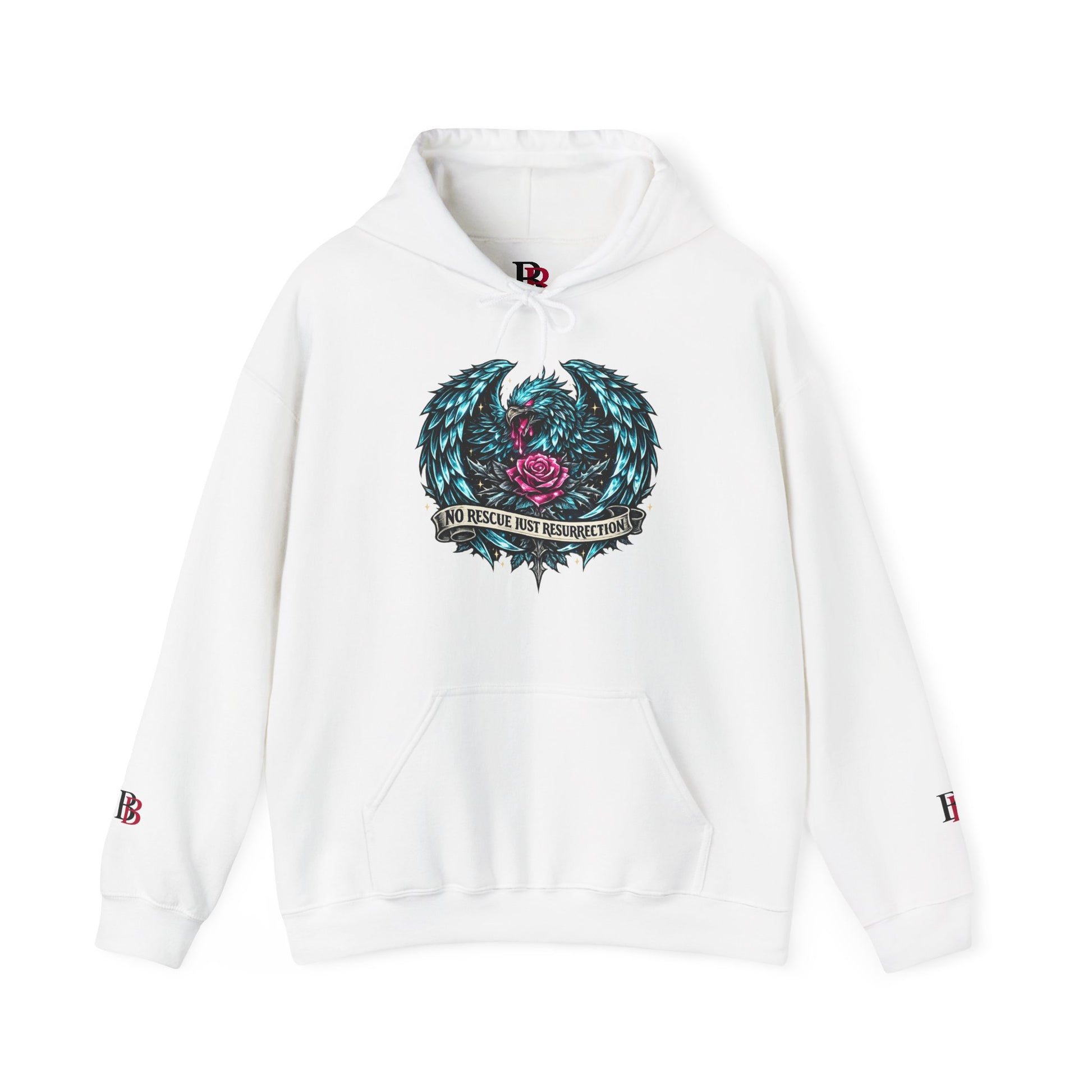 No Rescue Just Resurrection empowerment hoodie by Badass Bitches