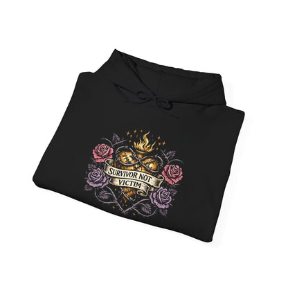 Survivor Not Victim empowerment hoodie by Badass Bitches