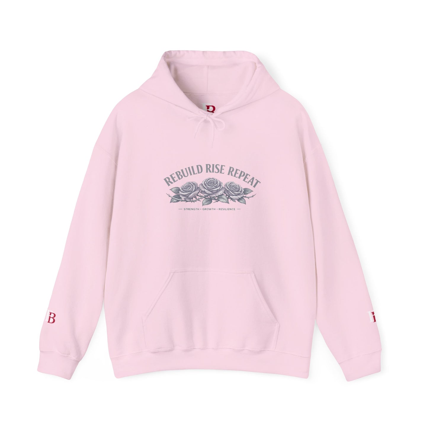 Rebuild Rise Repeat empowerment hoodie by Badass Bitches