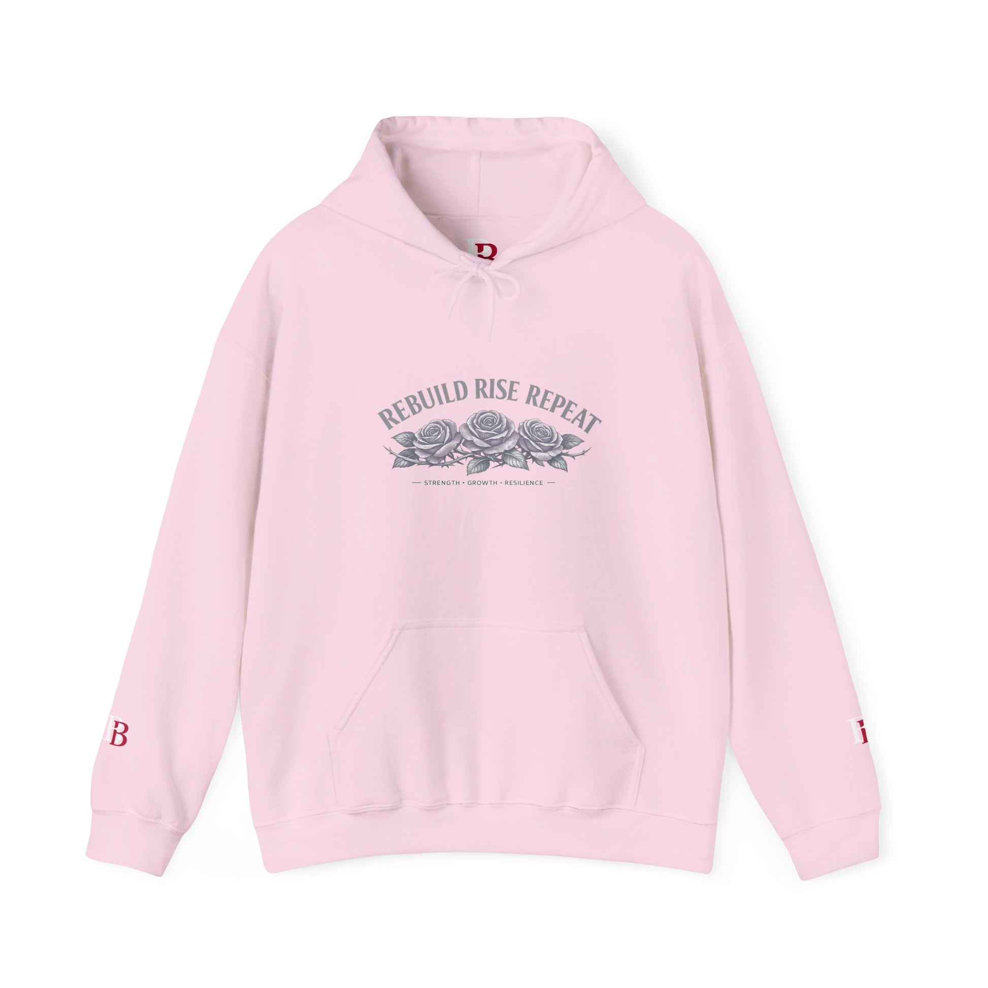 Rebuild Rise Repeat empowerment hoodie by Badass Bitches
