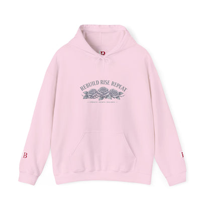 Rebuild Rise Repeat empowerment hoodie by Badass Bitches