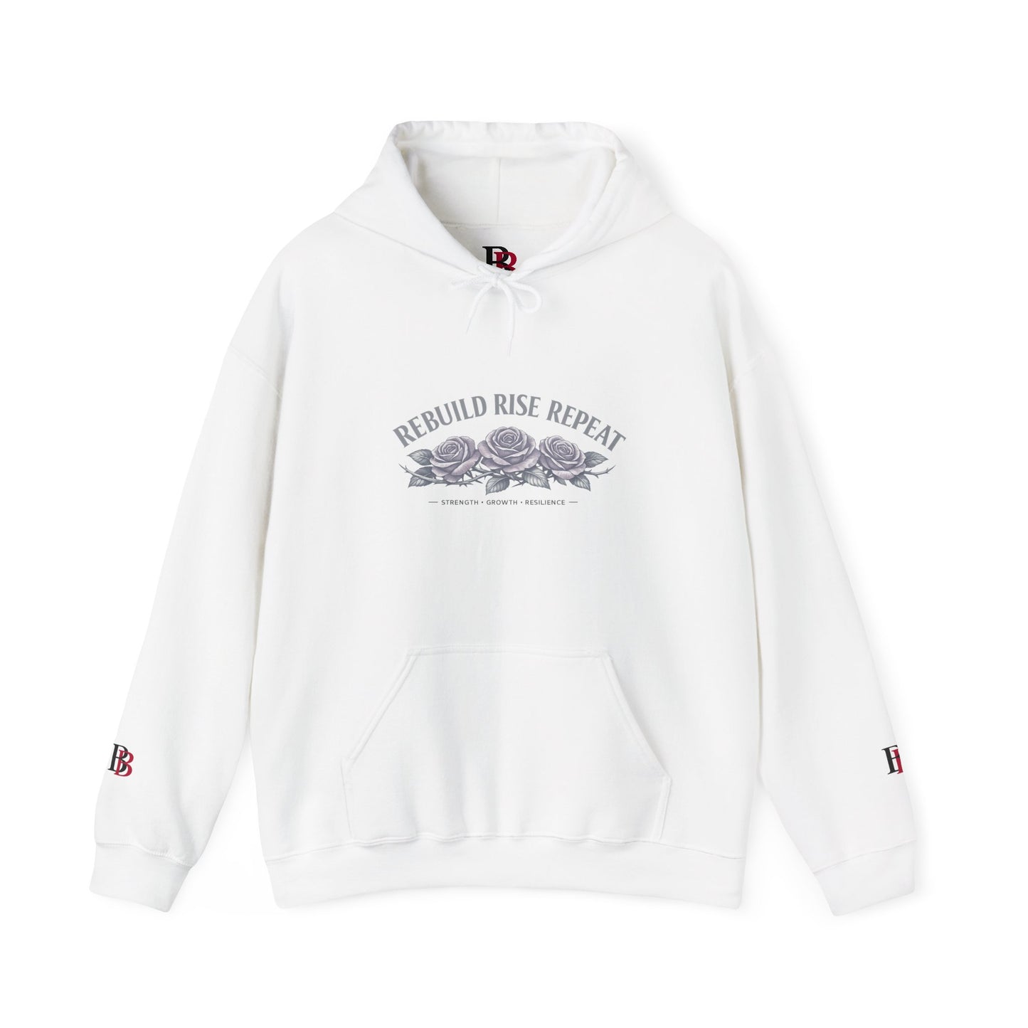 Rebuild Rise Repeat empowerment hoodie by Badass Bitches