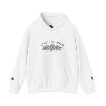 Rebuild Rise Repeat empowerment hoodie by Badass Bitches