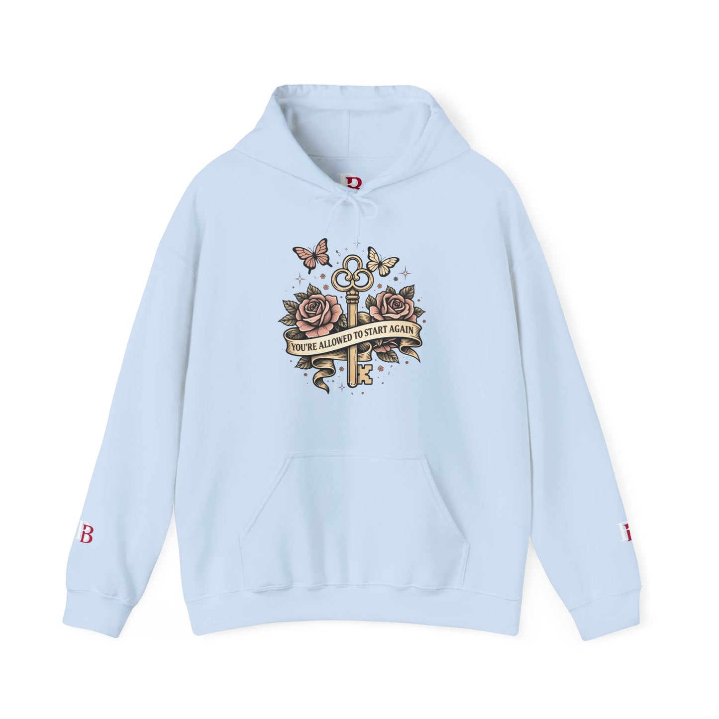 You're Allowed To Start Again empowerment hoodie by Badass Bitches