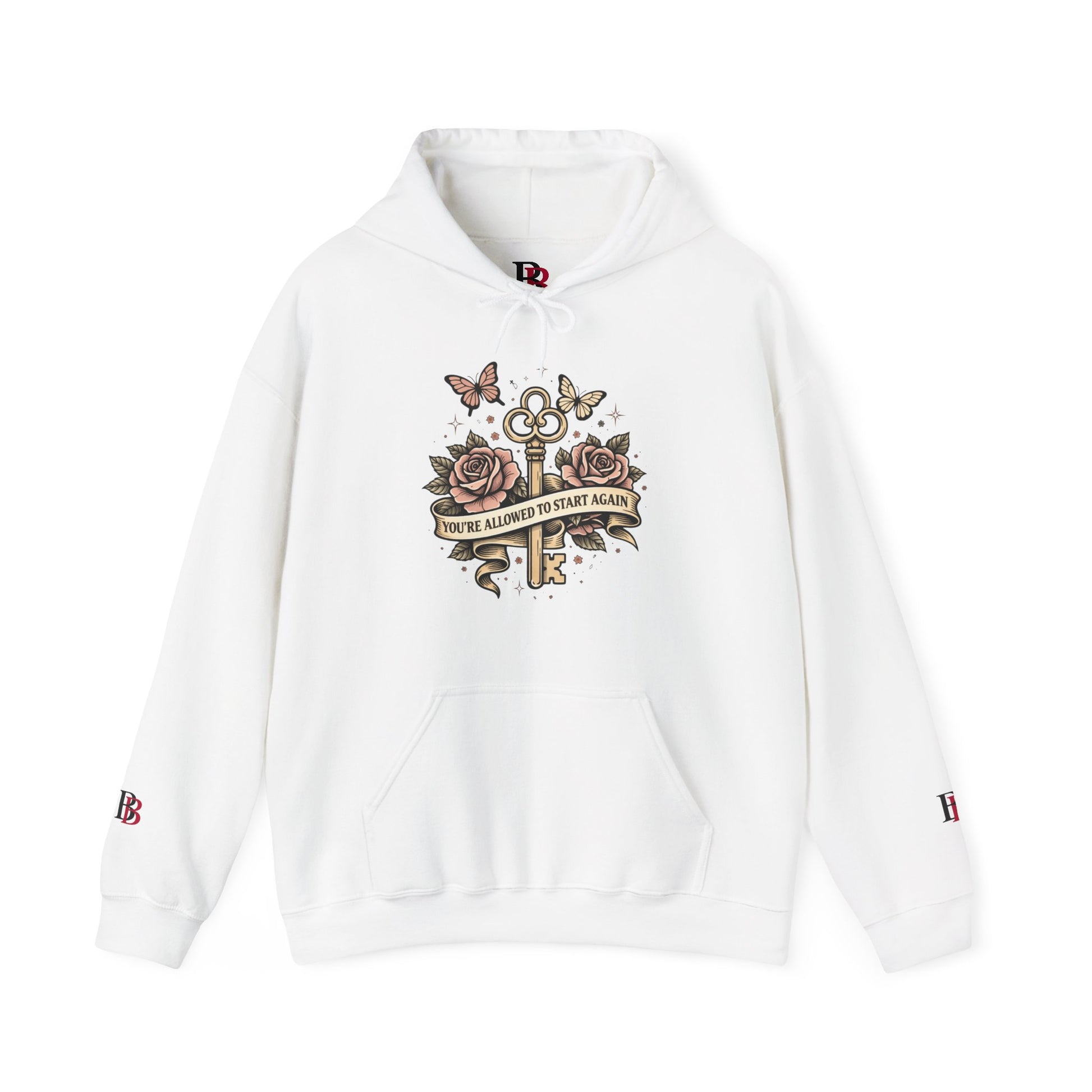 You're Allowed To Start Again empowerment hoodie by Badass Bitches
