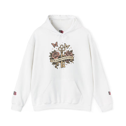 You're Allowed To Start Again empowerment hoodie by Badass Bitches