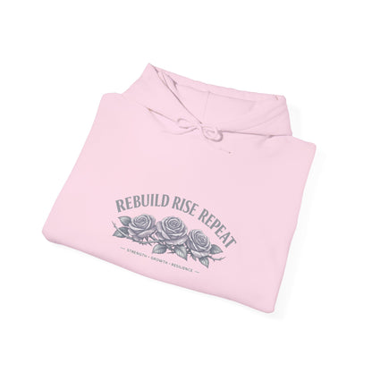 Rebuild Rise Repeat empowerment hoodie by Badass Bitches