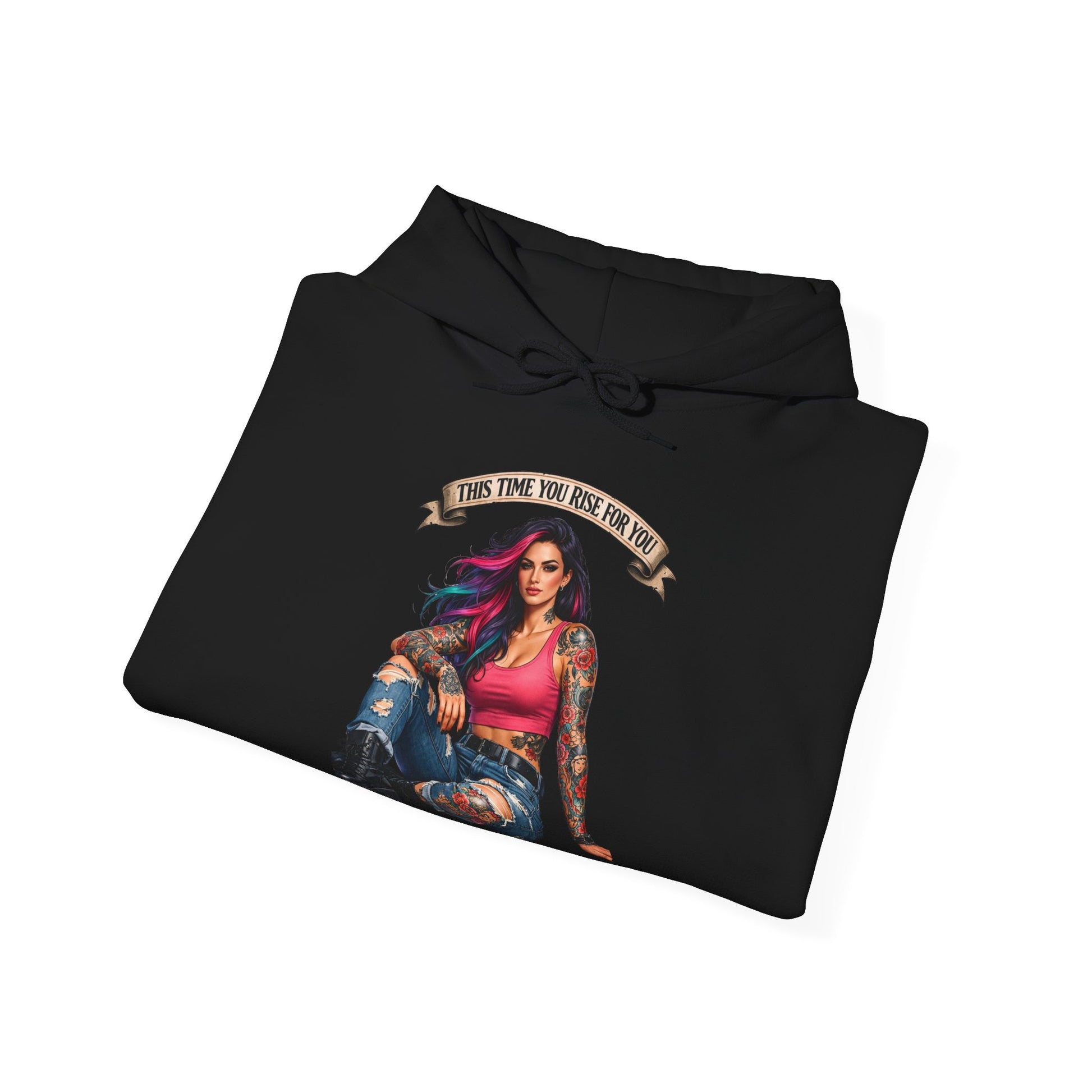 This Time You Rise For You empowerment hoodie by Badass Bitches