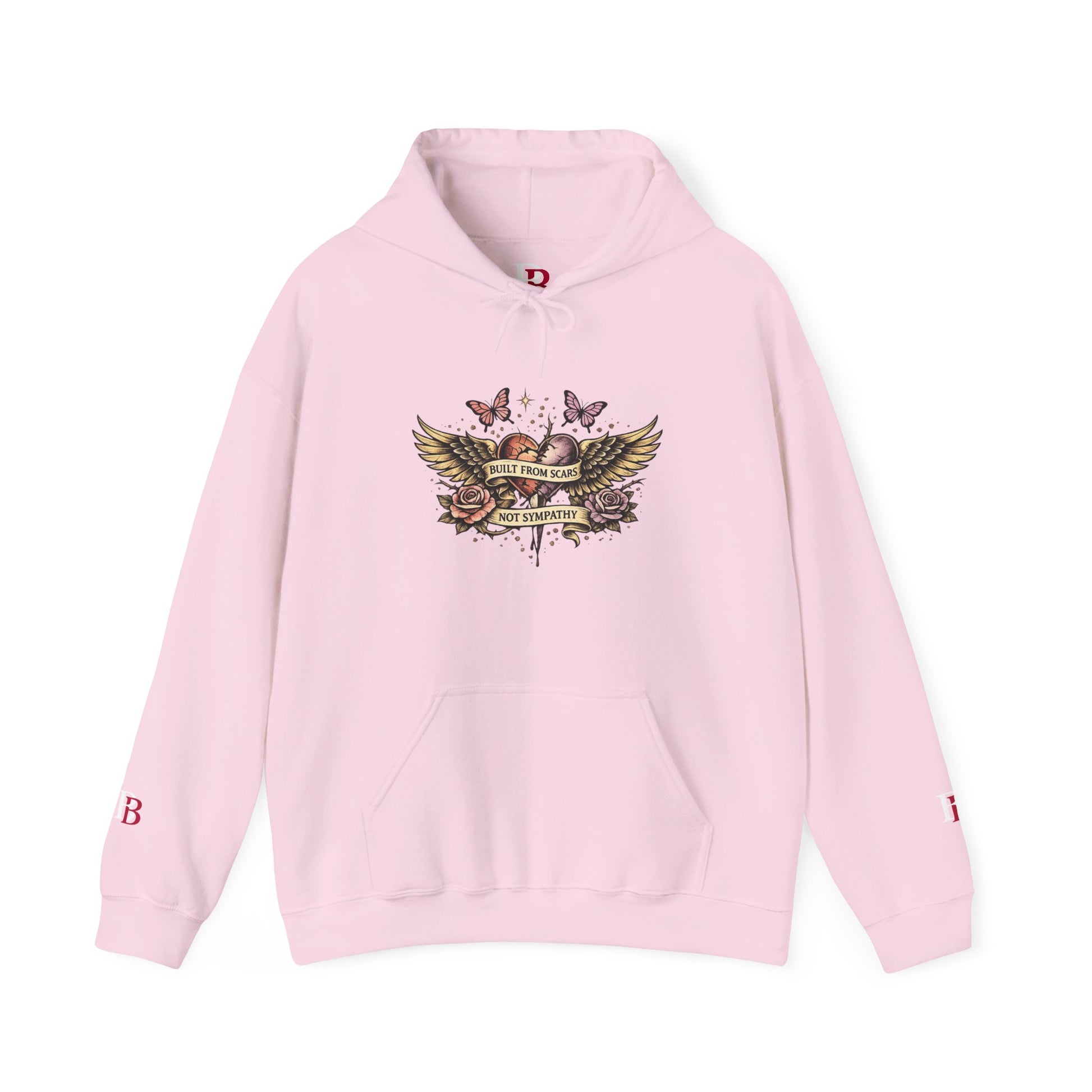 Built From Scars Not Sympathy empowerment hoodie by Badass Bitches