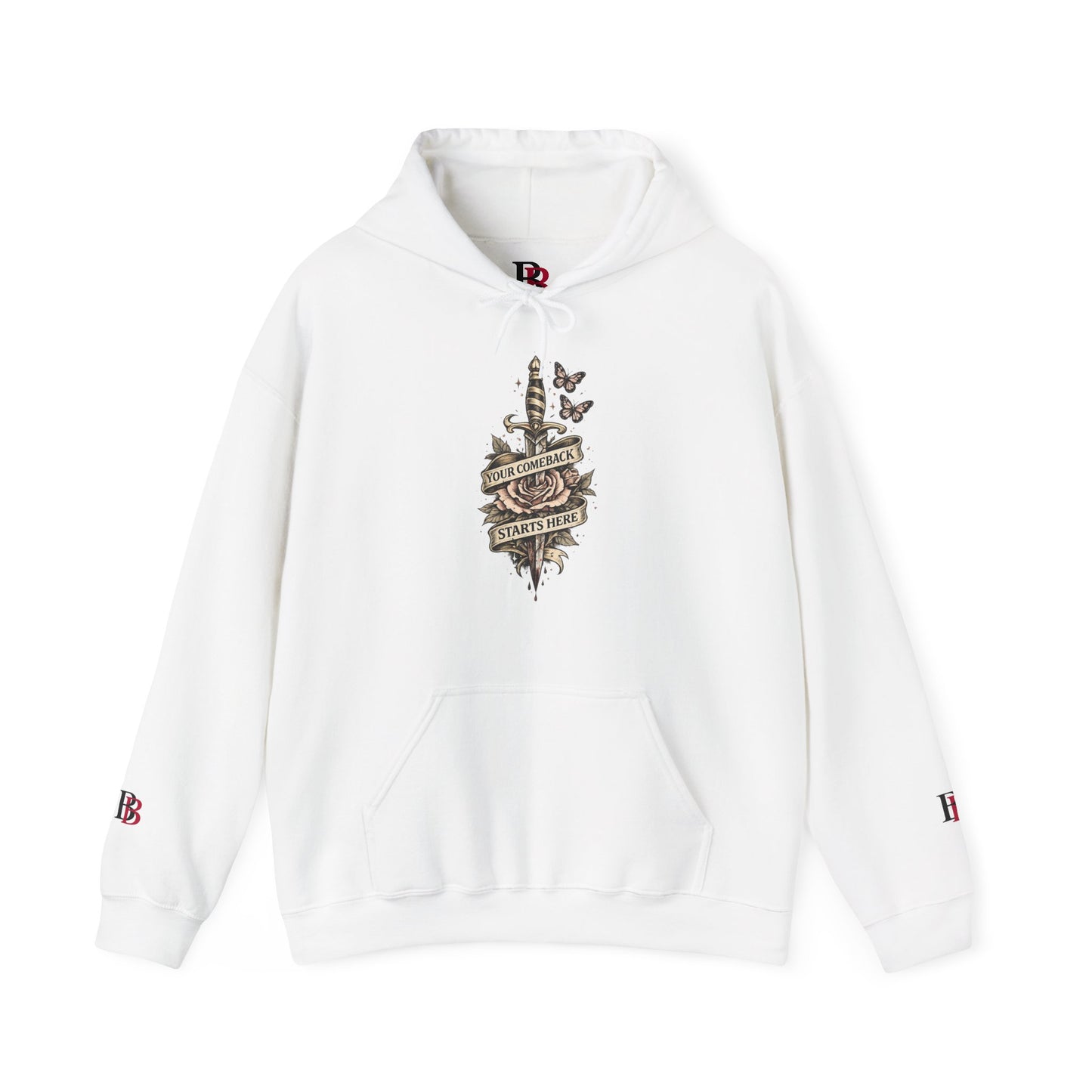 Your Comeback Starts Here empowerment hoodie by Badass Bitches