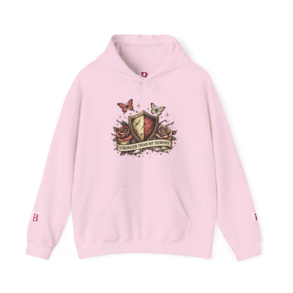 Stronger Than My Demons empowerment hoodie by Badass Bitches