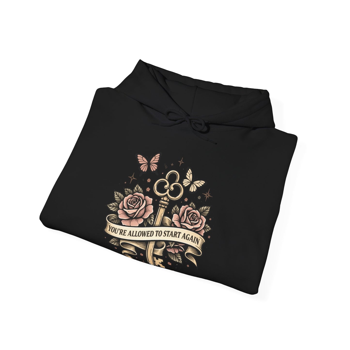 You're Allowed To Start Again empowerment hoodie by Badass Bitches
