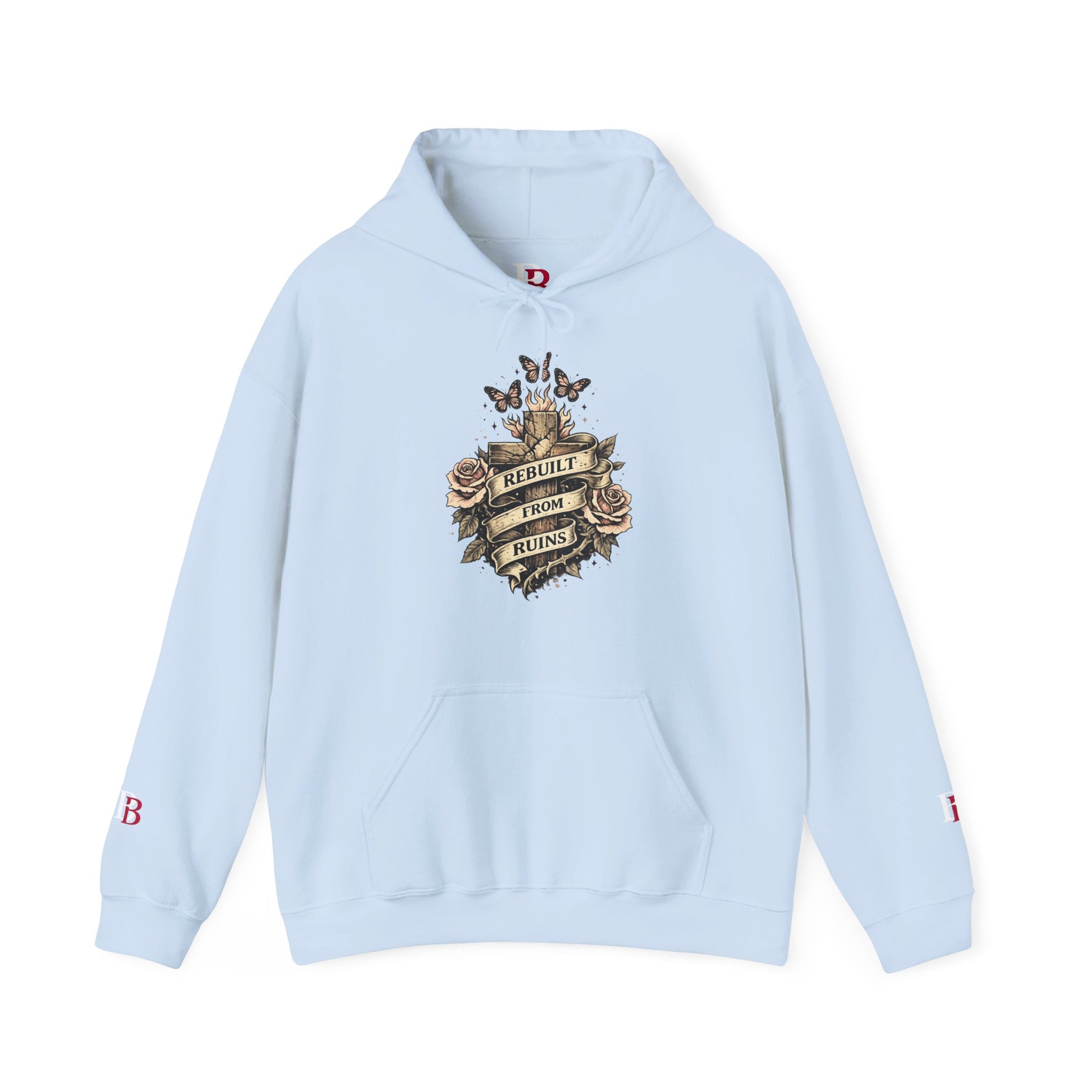 Rebuilt From Ruins empowerment hoodie by Badass Bitches
