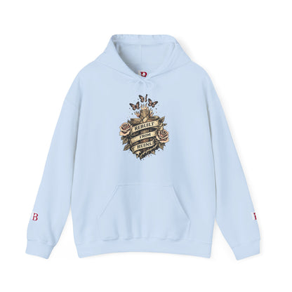 Rebuilt From Ruins empowerment hoodie by Badass Bitches