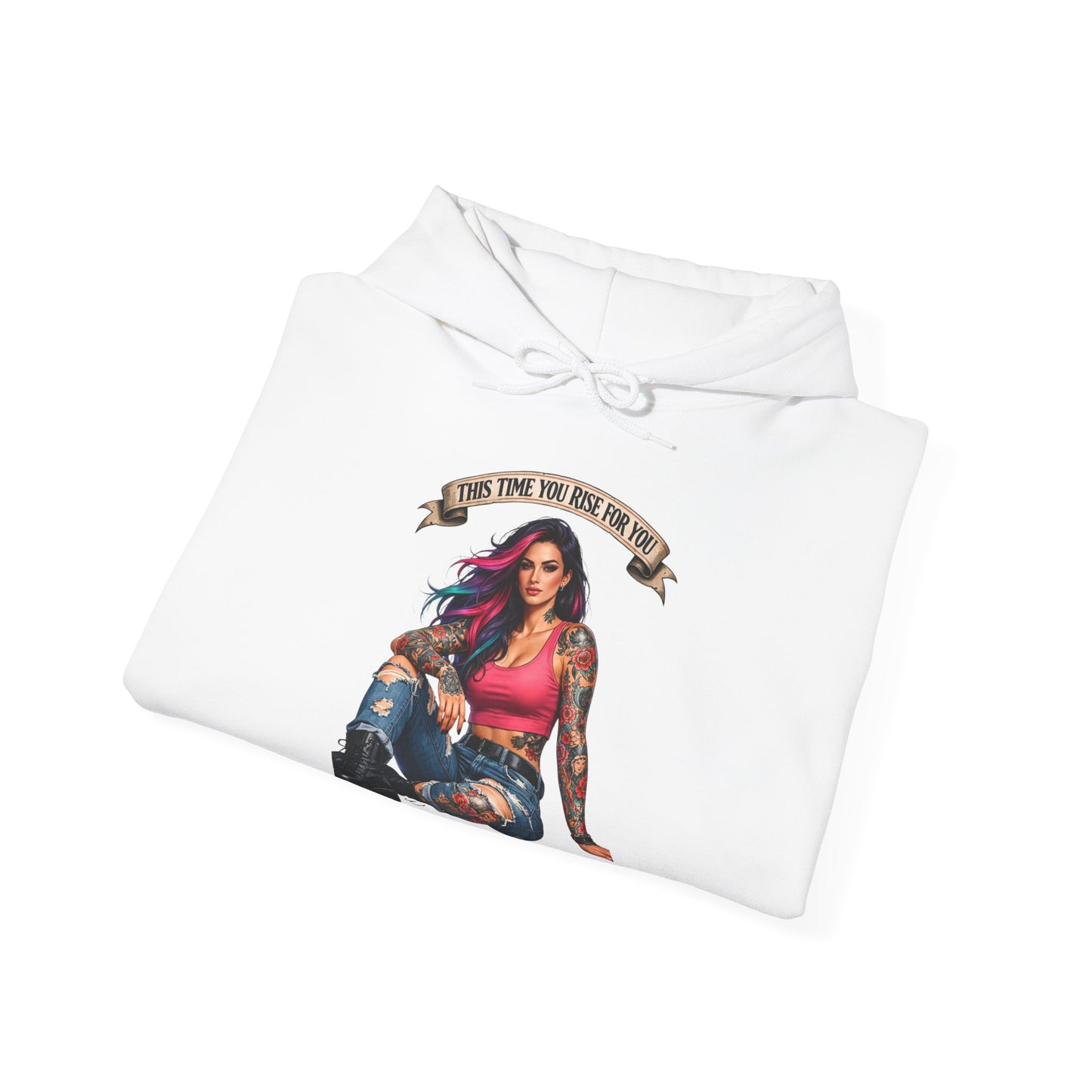 This Time You Rise For You empowerment hoodie by Badass Bitches