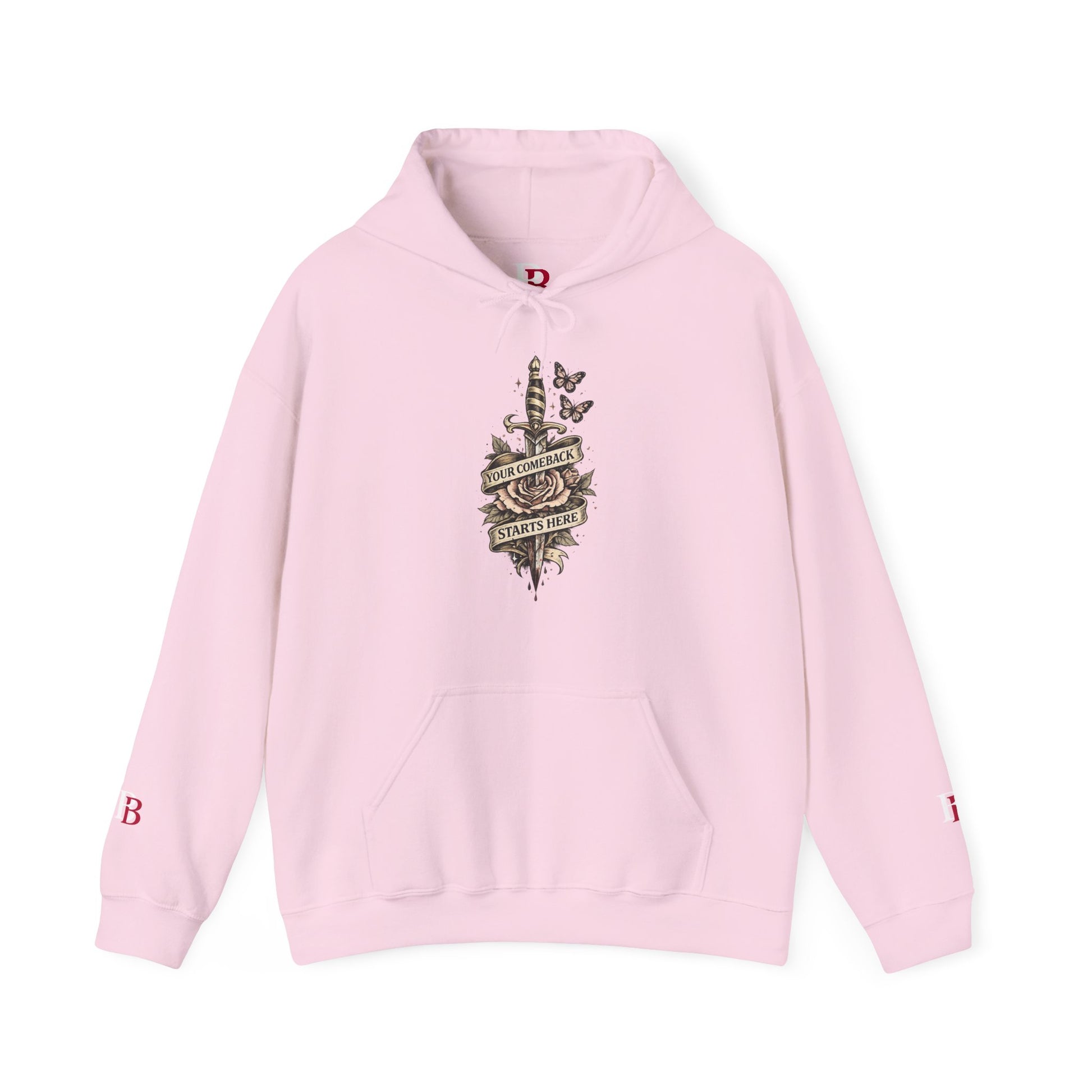 Your Comeback Starts Here empowerment hoodie by Badass Bitches