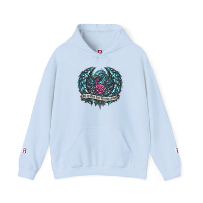 No Rescue Just Resurrection empowerment hoodie by Badass Bitches