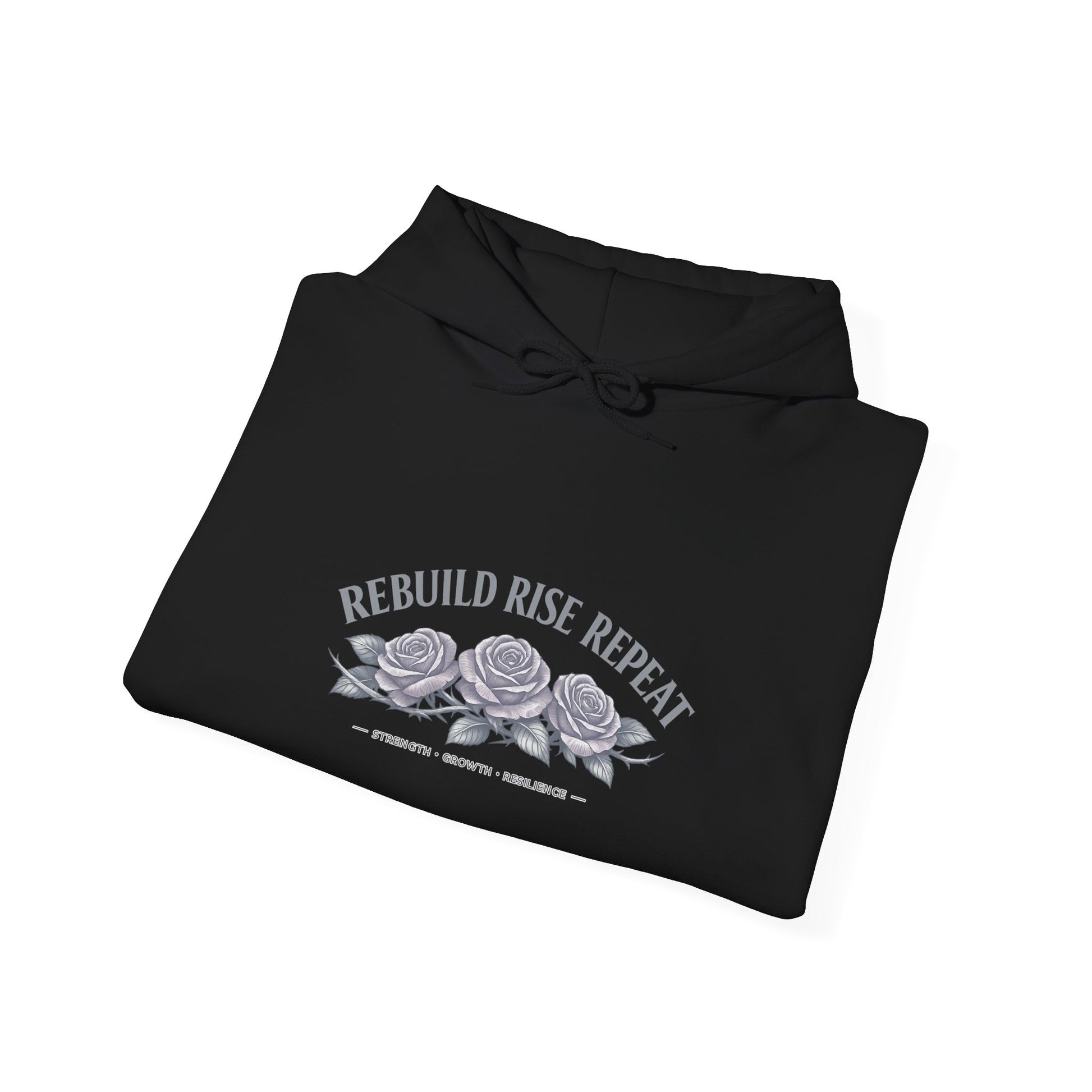 Rebuild Rise Repeat empowerment hoodie by Badass Bitches